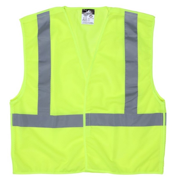 Class Reflective Lime Safety Vest - Spill Control